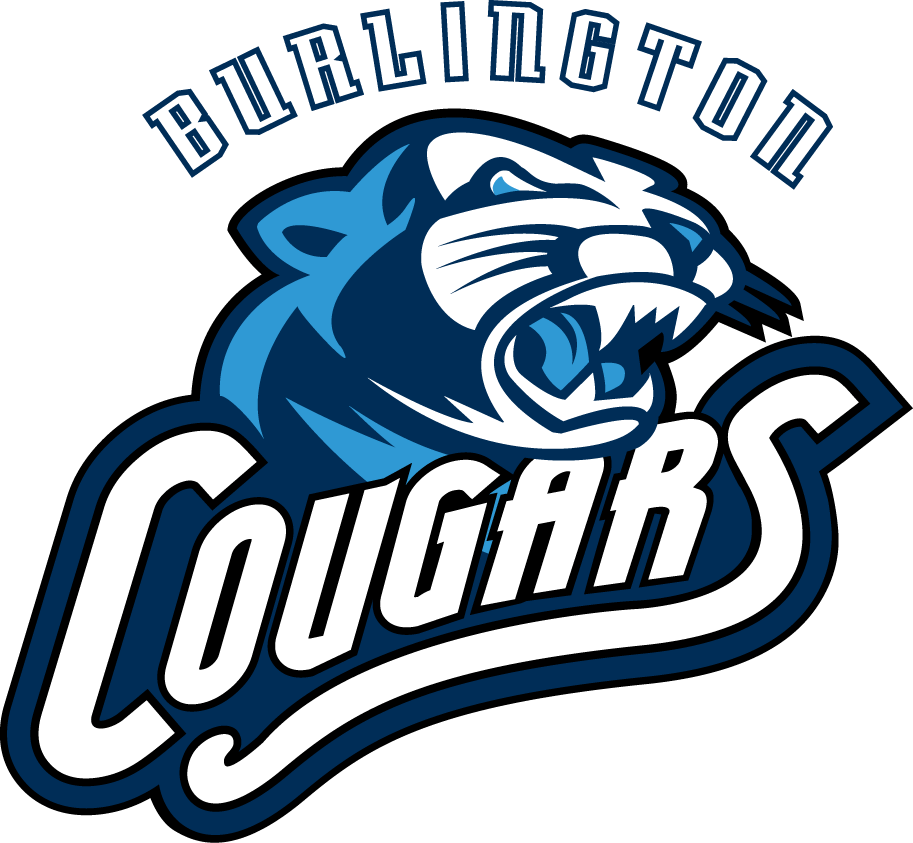 Burlington Cougars 2008-2013 Primary Logo iron on transfers for T-shirts